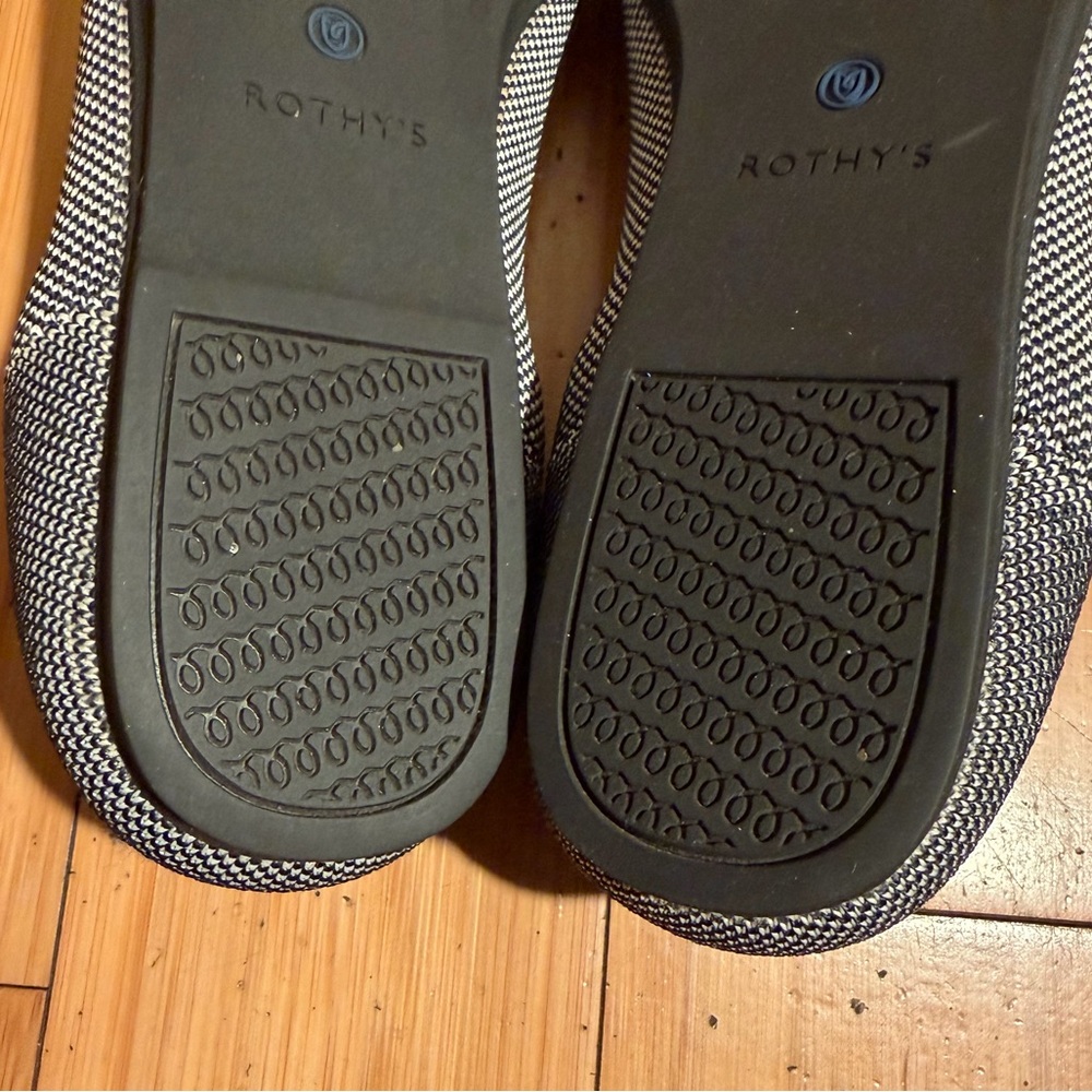 Rothy’s RETIRED The Flat in Cloud Grey Birdseye Size 10 - Picture 10 of 13
